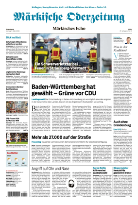 Cover of Markische Oderzeitung Strausberg