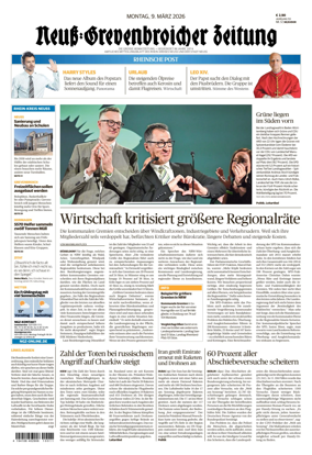 Cover of Neuss-Grevenbroicher Zeitung Neuss