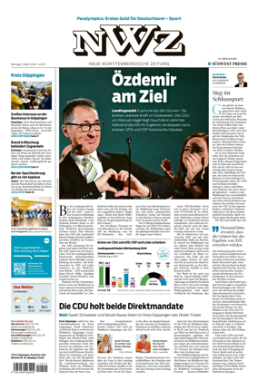 Cover of NWZ – Neue Wurttembergische Zeitung