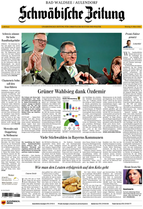 Cover of Schwabische Zeitung (Bad Waldsee / Aulendorf)