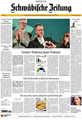 Cover of Schwabische Zeitung (Biberach)