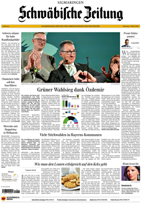 Cover of Schwabische Zeitung (Sigmaringen)