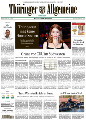 Cover of Thuringer Allgemeine (Nordhausen)