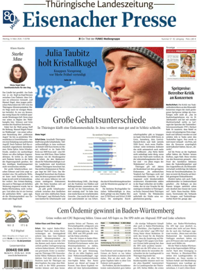Cover of Thuringische Landeszeitung (Eisenach)