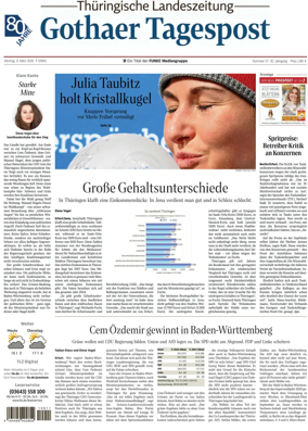 Cover of Thuringische Landeszeitung (Gotha)