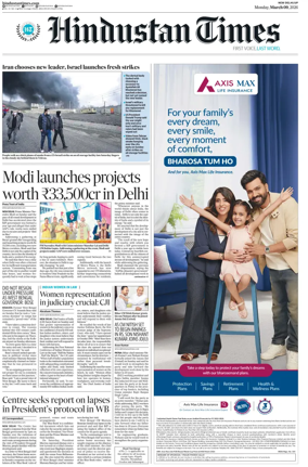 Cover of Hindustan Times (West UP)