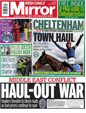 Cover of Irish Daily Mirror