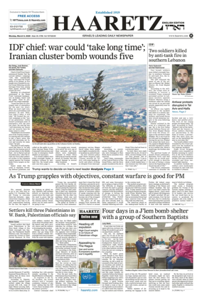 Cover of Haaretz english edition