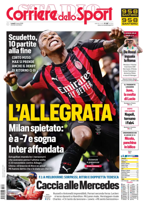 Cover of Corriere dello Sport