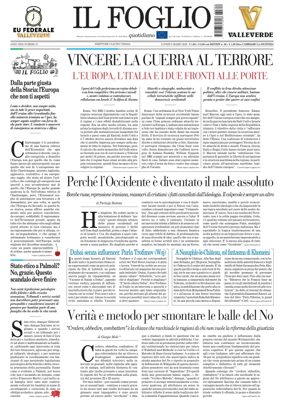 Cover of Il Foglio Quotidiano