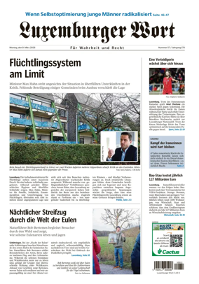 Cover of Luxemburger Wort