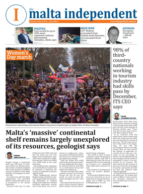 Cover of Malta Independent