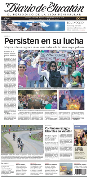 Cover of Diario de Yucatan