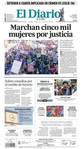 Cover of El Diario de Juarez