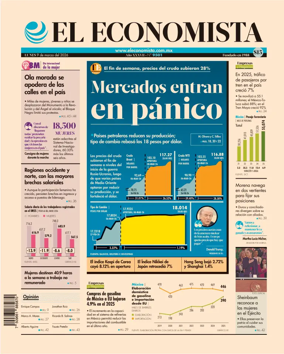 Cover of El Economista (Mexico)