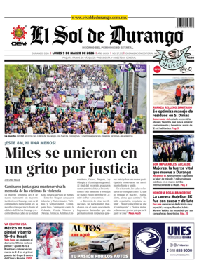 Cover of El Sol de Durango