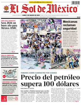 Cover of El Sol de Mexico