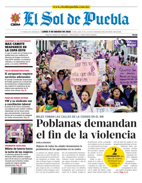 Cover of El Sol de Puebla