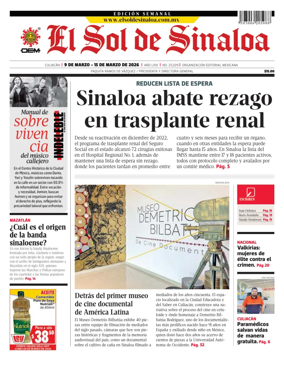 Cover of El Sol de Sinaloa