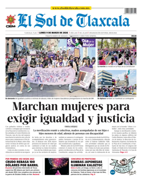 Cover of El Sol de Tlaxcala