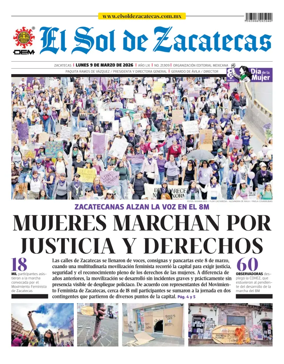 Cover of El Sol de Zacatecas