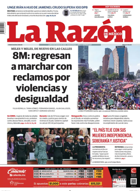 Cover of La Razon de Mexico