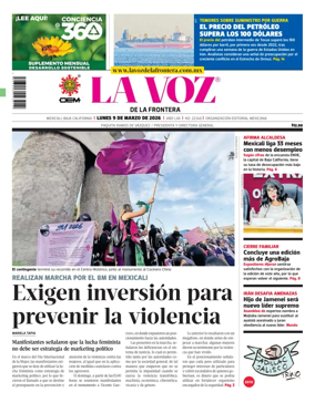 Cover of La Voz de la Frontera