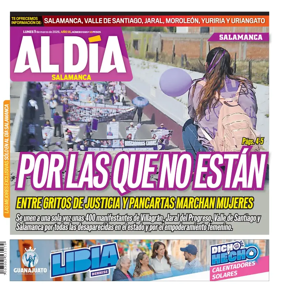 Cover of Periodico Al Dia (Salamanca)