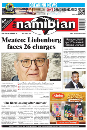 Cover of The Namibian