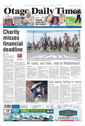 Cover of Otago Daily Times