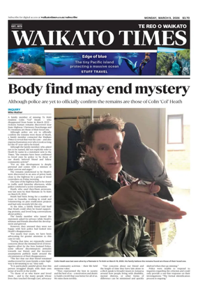 Cover of Waikato Times