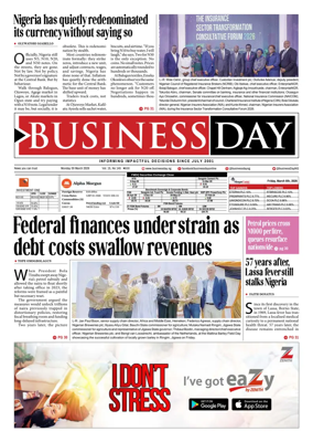 Cover of Business Day (Nigeria)