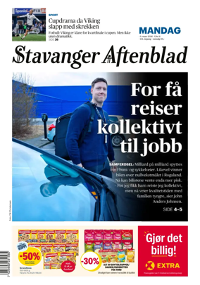 Cover of Stavanger Aftenblad
