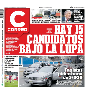 Cover of Diario Correo