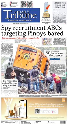 Cover of Daily Tribune (Philippines)