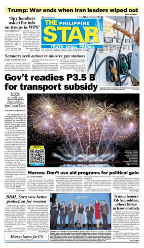 Cover of The Philippine Star