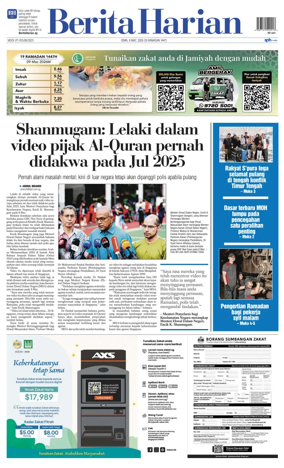 Cover of Berita Harian