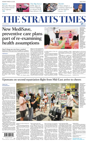 Cover of The Straits Times