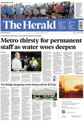 Cover of The Herald (South Africa)