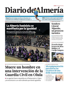 Cover of Diario de Almeria
