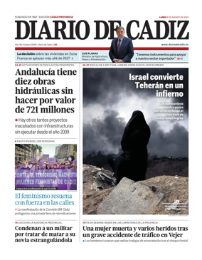 Cover of Diario de Cadiz