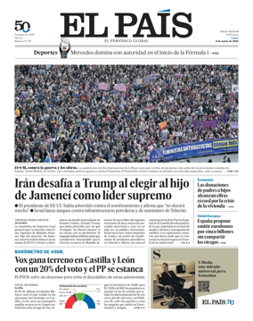 Cover of EL PAIS Andalucia
