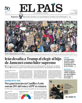 Cover of EL PAIS Catalunya