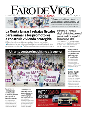 Cover of Faro de Vigo (Pontevedra)