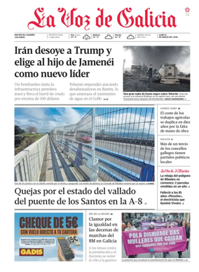 Cover of La Voz de Galicia (Viveiro)