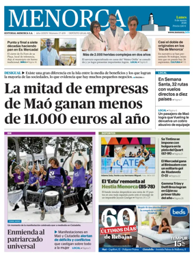 Cover of Menorca Diario Insular