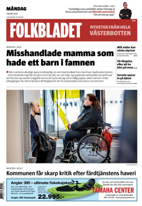 Cover of Folkbladet Vasterbotten