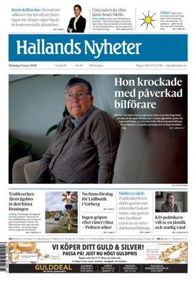 Cover of Hallands Nyheter