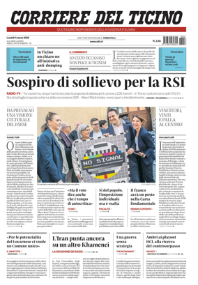 Cover of Corriere del Ticino