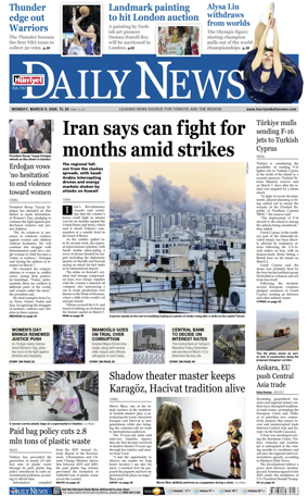 Cover of Hurriyet Daily News & Economic Review